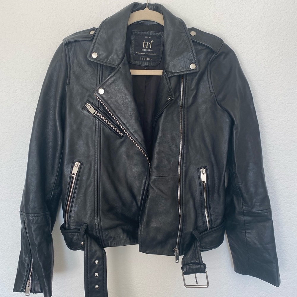 ZARA Black Leather Jacket